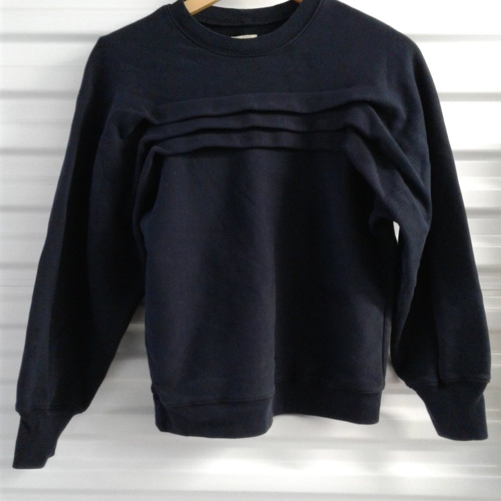 Women's Navy Blue Ruffled Jersey